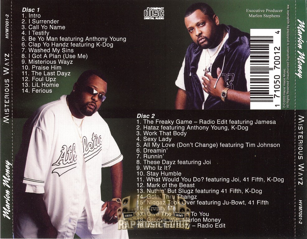 Marlon Money - Misterious Wayz: CD | Rap Music Guide